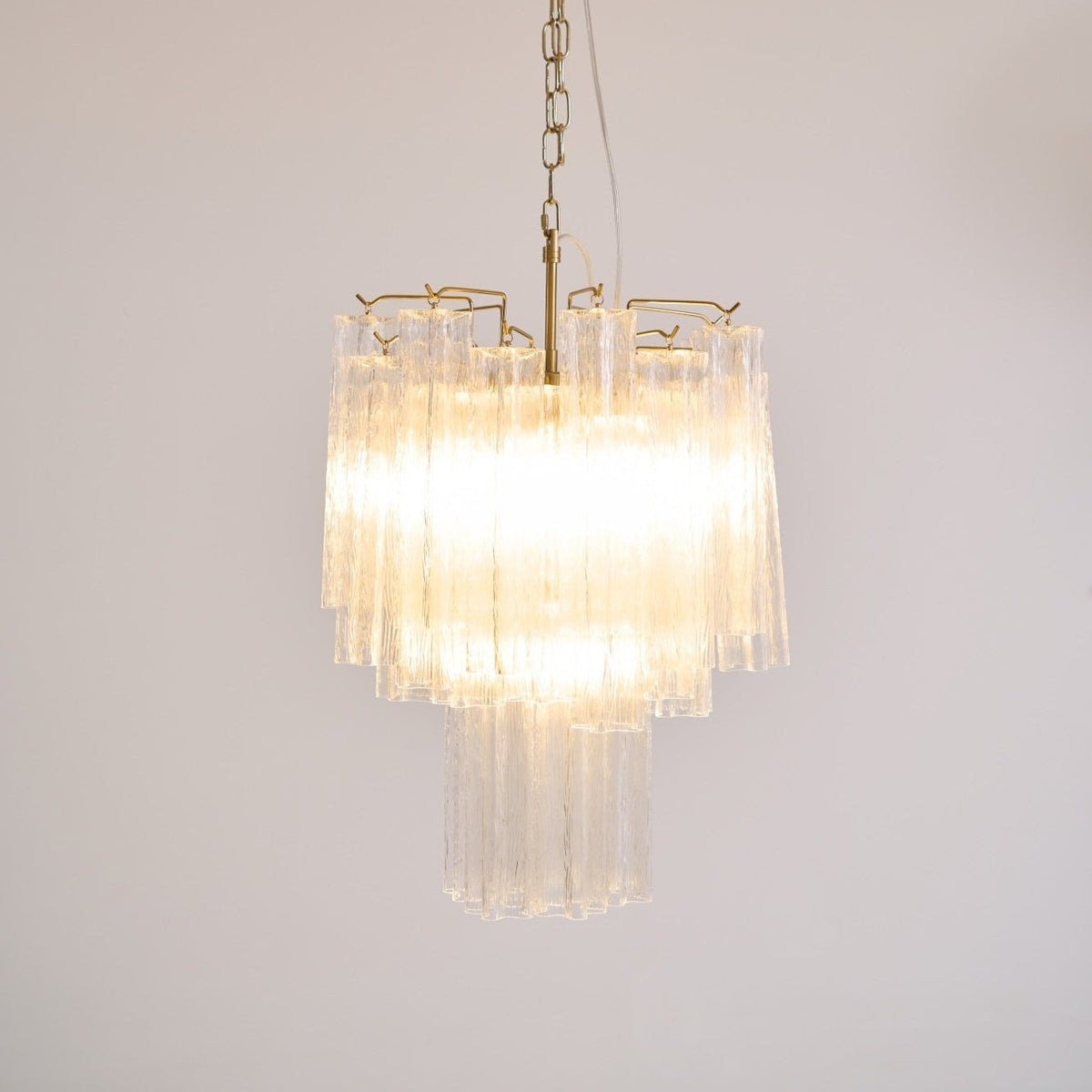Torine Lustre en Verre Clair Moderne