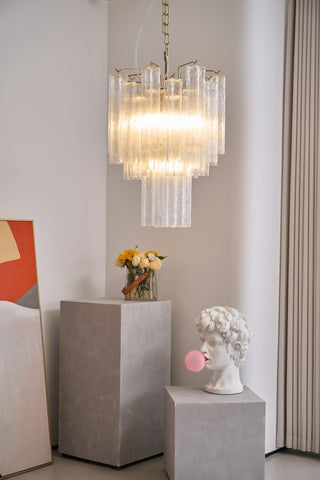 Aurora Lustre en Verre Clair Moderne