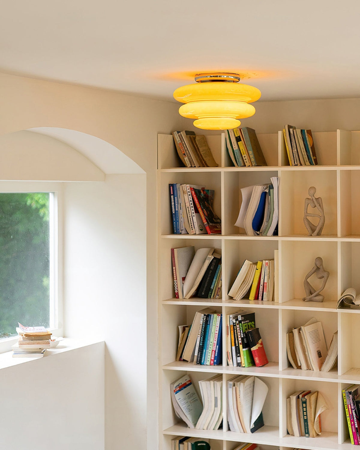 Side profile of the Gispen Ceiling Light, showing its layered silhouette.