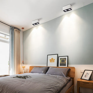 Solara Projecteur Encastré Jumeau LED Angulaire Minimaliste