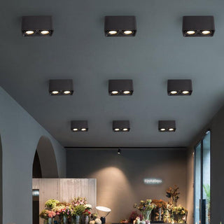 Solara Projecteur Encastré Jumeau LED Angulaire Minimaliste