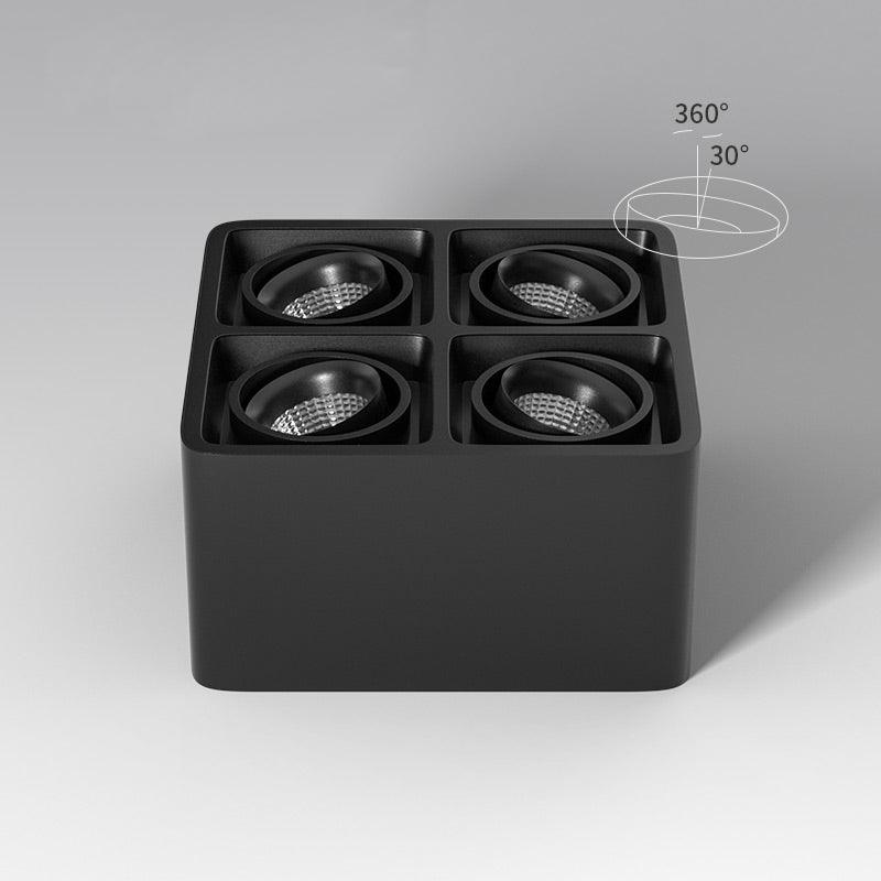 Silvella Projecteur Encastré Jumeau LED Angulaire Minimaliste