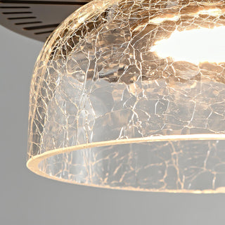Glacier Suspension en Verre Craquelé