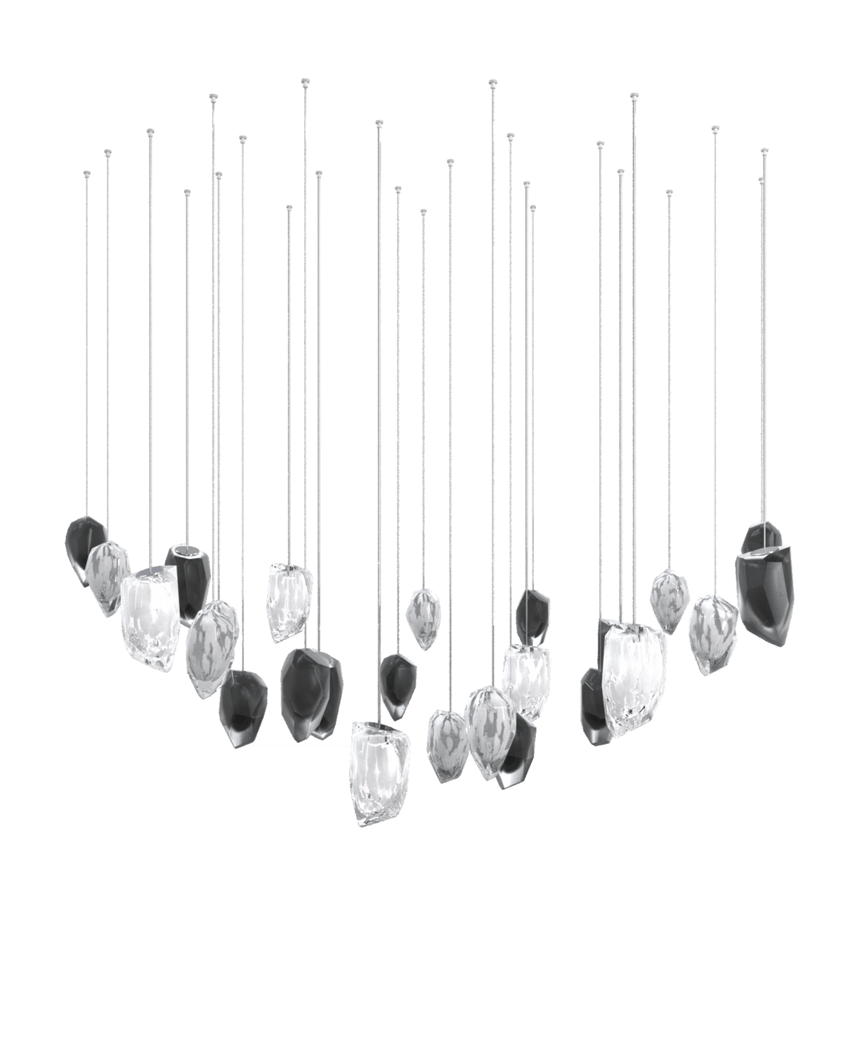 Glacier Customize Chandelier-Neutral Decor