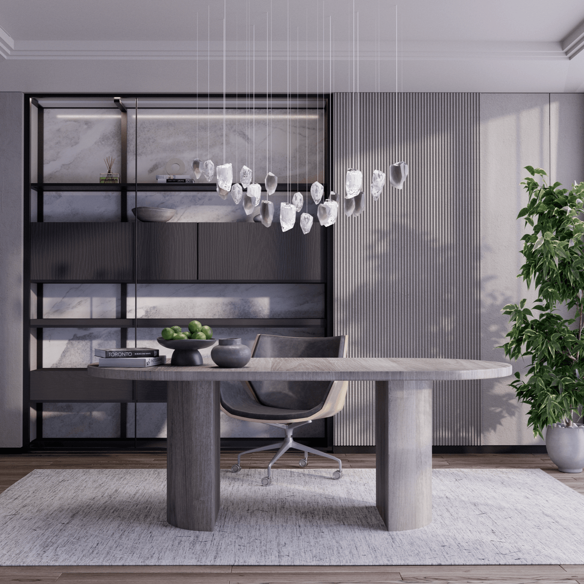 Glacier Customize Chandelier-Neutral Decor