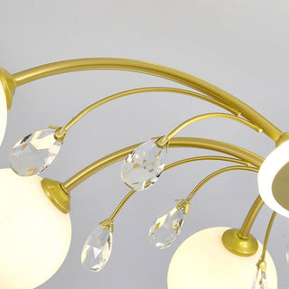 Lustra Suspension en Verre Goutte de Pluie