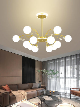Lustra Suspension en Verre Goutte de Pluie