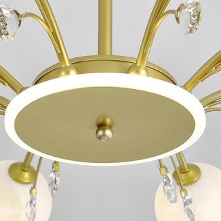 Lustra Suspension en Verre Goutte de Pluie