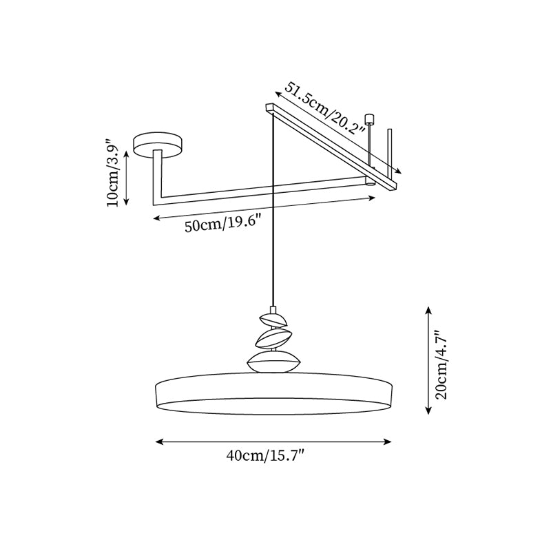 Pendant Lamp Metal and Round Shade Decorative Modern-Neutral Decor