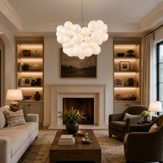 Glass Ball Bubble Chandelier-Neutral Decor