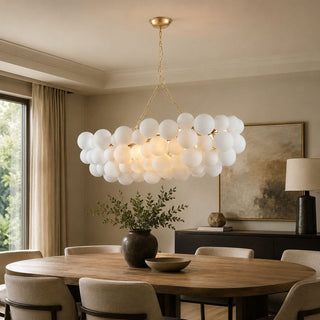 Glass Ball Bubble Chandelier-Neutral Decor