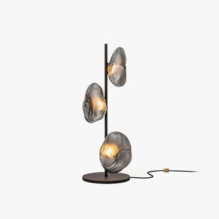 Avi Lampe de Table Irrégulier Moderne, Métal/Céramique, Doré/Noir/Gris Fumé/Clair, Salon