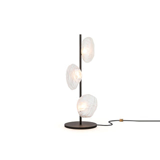 Avi Lampe de Table Irrégulier Moderne, Métal/Céramique, Doré/Noir/Gris Fumé/Clair, Salon