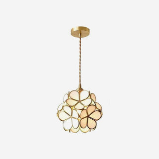 Lustra Suspension en Verre en Forme de Pétale pour Cuisine-Luire