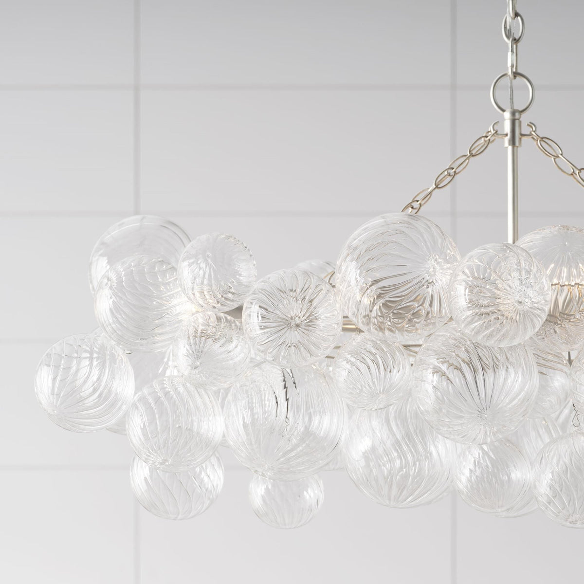 Edriana Lustre Moderne en Verre Boule Bulle