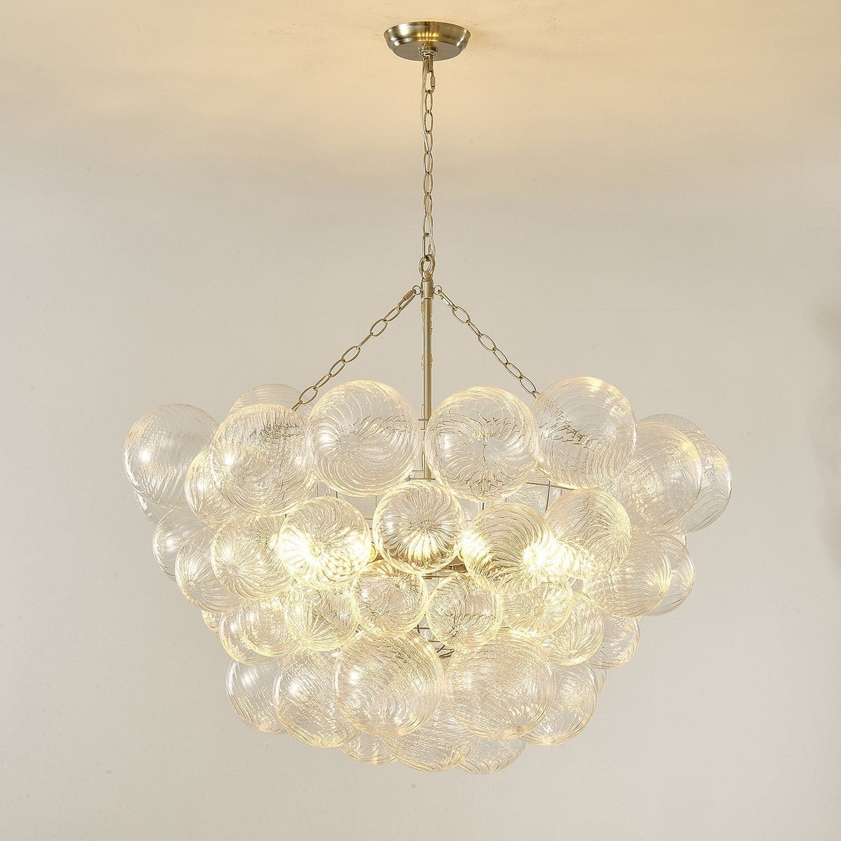 Edriana Lustre Moderne en Verre Boule Bulle