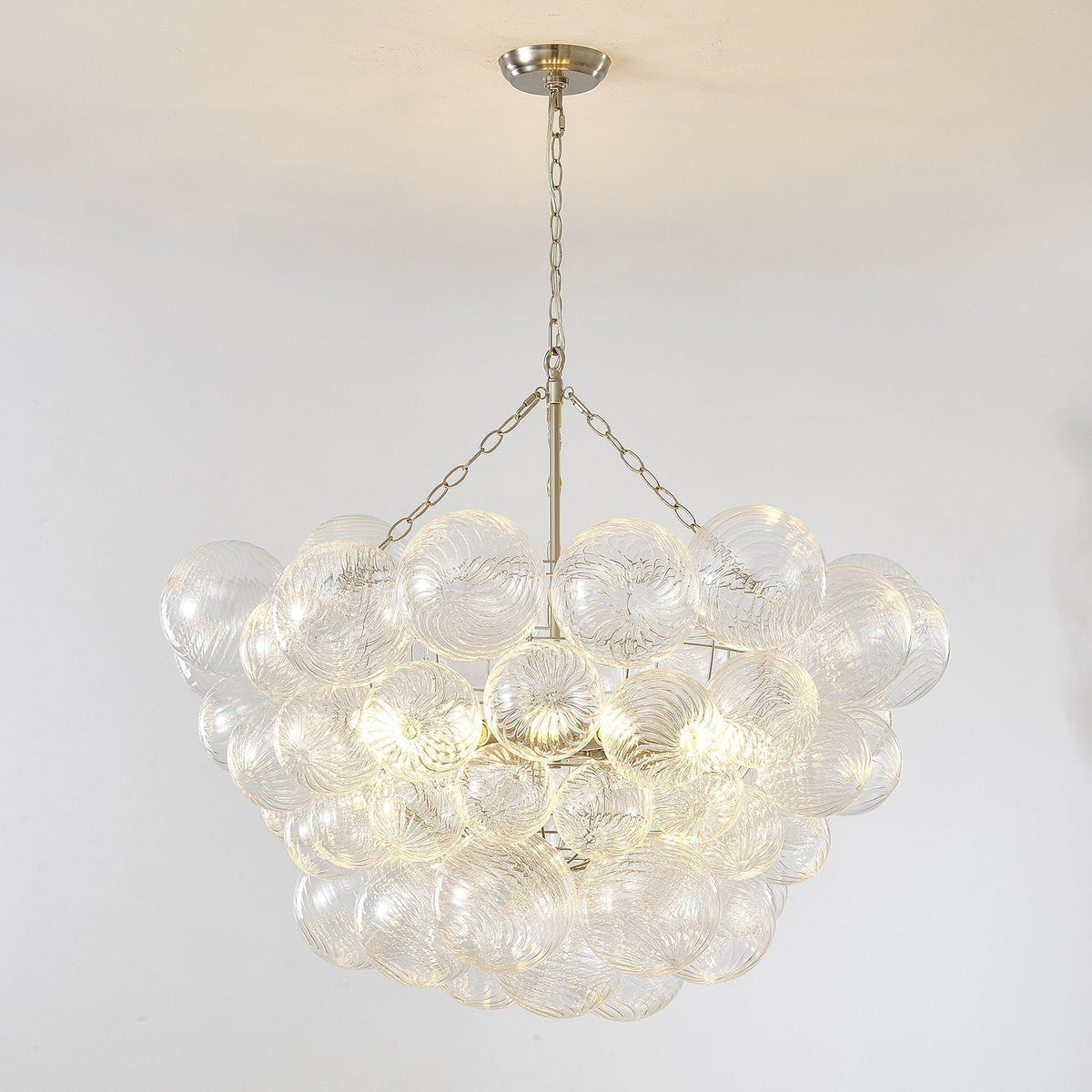 Edriana Lustre Moderne en Verre Boule Bulle