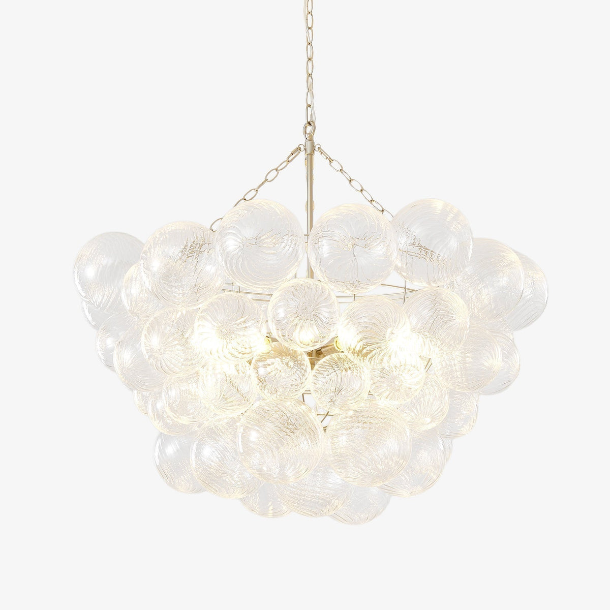 Edriana Lustre Moderne en Verre Boule Bulle