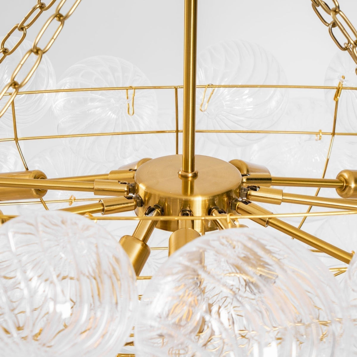 Edriana Lustre Moderne en Verre Boule Bulle