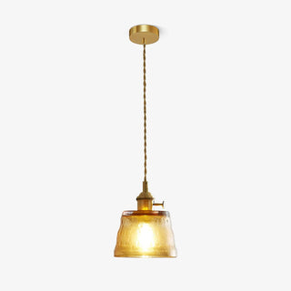 Lustra Suspension Lampe en Cuivre et Verre