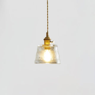 Lustra Suspension Lampe en Cuivre et Verre