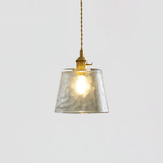 Lustra Suspension Lampe en Cuivre et Verre