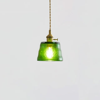 Lustra Suspension Lampe en Cuivre et Verre