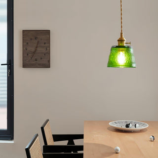 Lustra Suspension Lampe en Cuivre et Verre