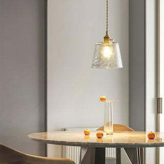 Lustra Suspension Lampe en Cuivre et Verre