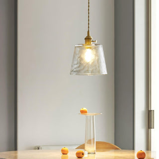 Lustra Suspension Lampe en Cuivre et Verre