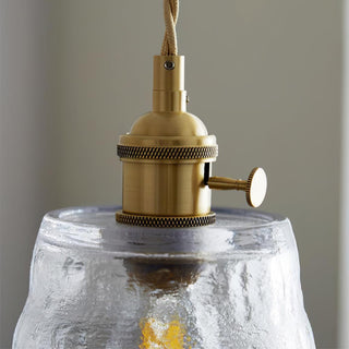 Lustra Suspension Lampe en Cuivre et Verre