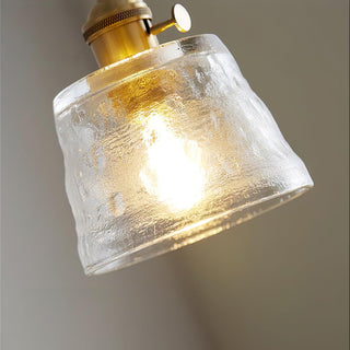 Lustra Suspension Lampe en Cuivre et Verre