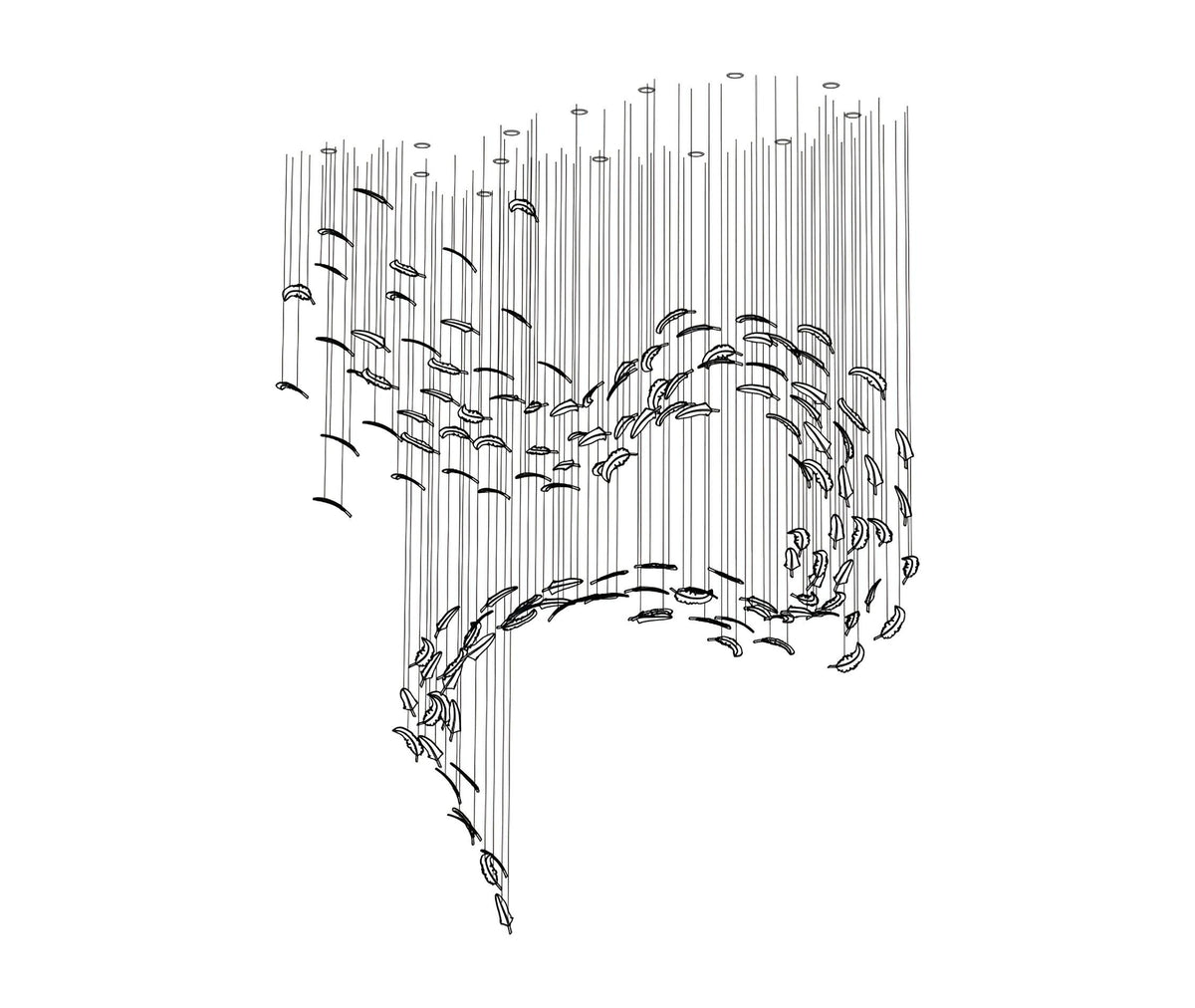 Aetherial Lustre Feuille en Verre