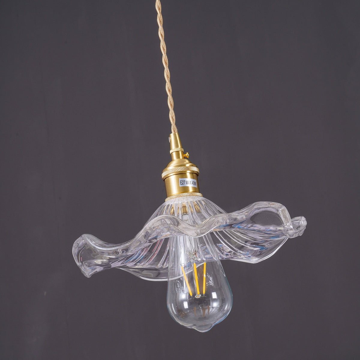 Lorella Suspension Fleur en Verre Moderne