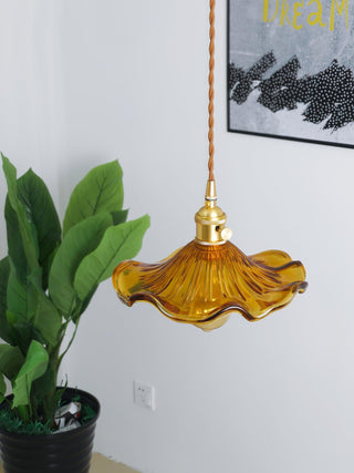Daphne Suspension Fleur en Verre Moderne