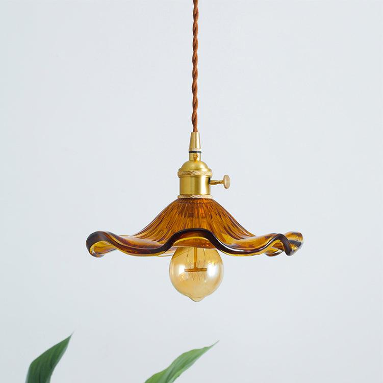 Lorella Suspension Fleur en Verre Moderne