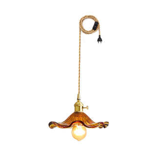 Daphne Suspension Fleur en Verre Moderne