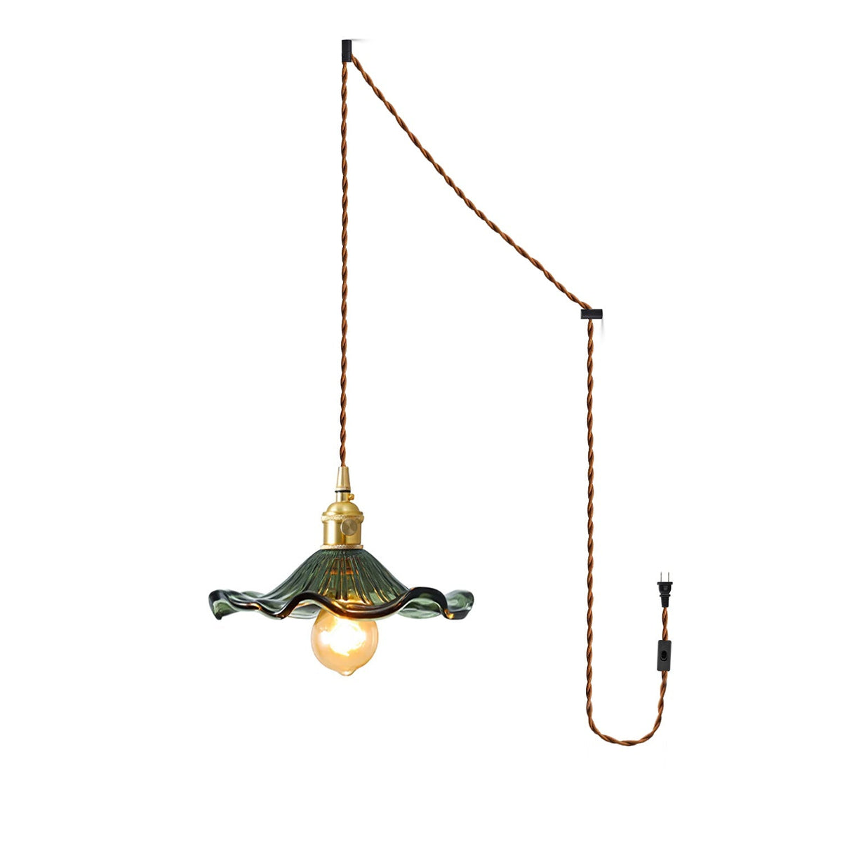 Lorella Suspension Fleur en Verre Moderne