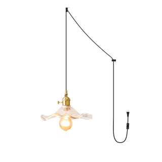 Daphne Suspension Fleur en Verre Moderne
