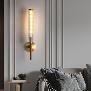 Cemaros Applique Murale Linéaire en Laiton et Verre Premium-Luire