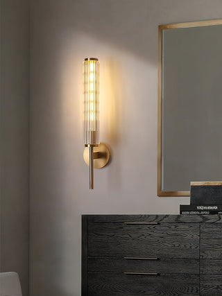 Cemaros Applique Murale Linéaire en Laiton et Verre Premium-Luire