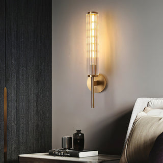 Faylen Applique Murale en Verre Laiton Linéaire Premium