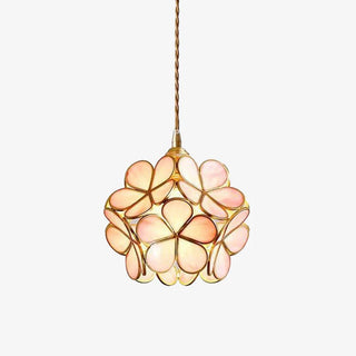 Lustra Suspension en Verre en Forme de Pétale pour Cuisine-Luire