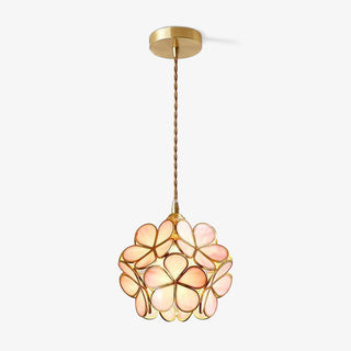 Lustra Suspension en Verre en Forme de Pétale pour Cuisine-Luire