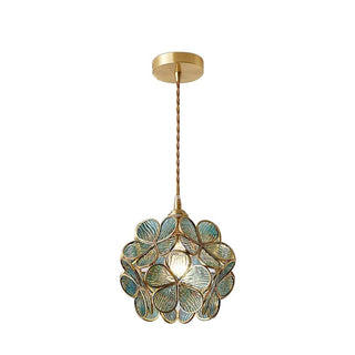 Lustra Suspension en Verre en Forme de Pétale pour Cuisine-Luire