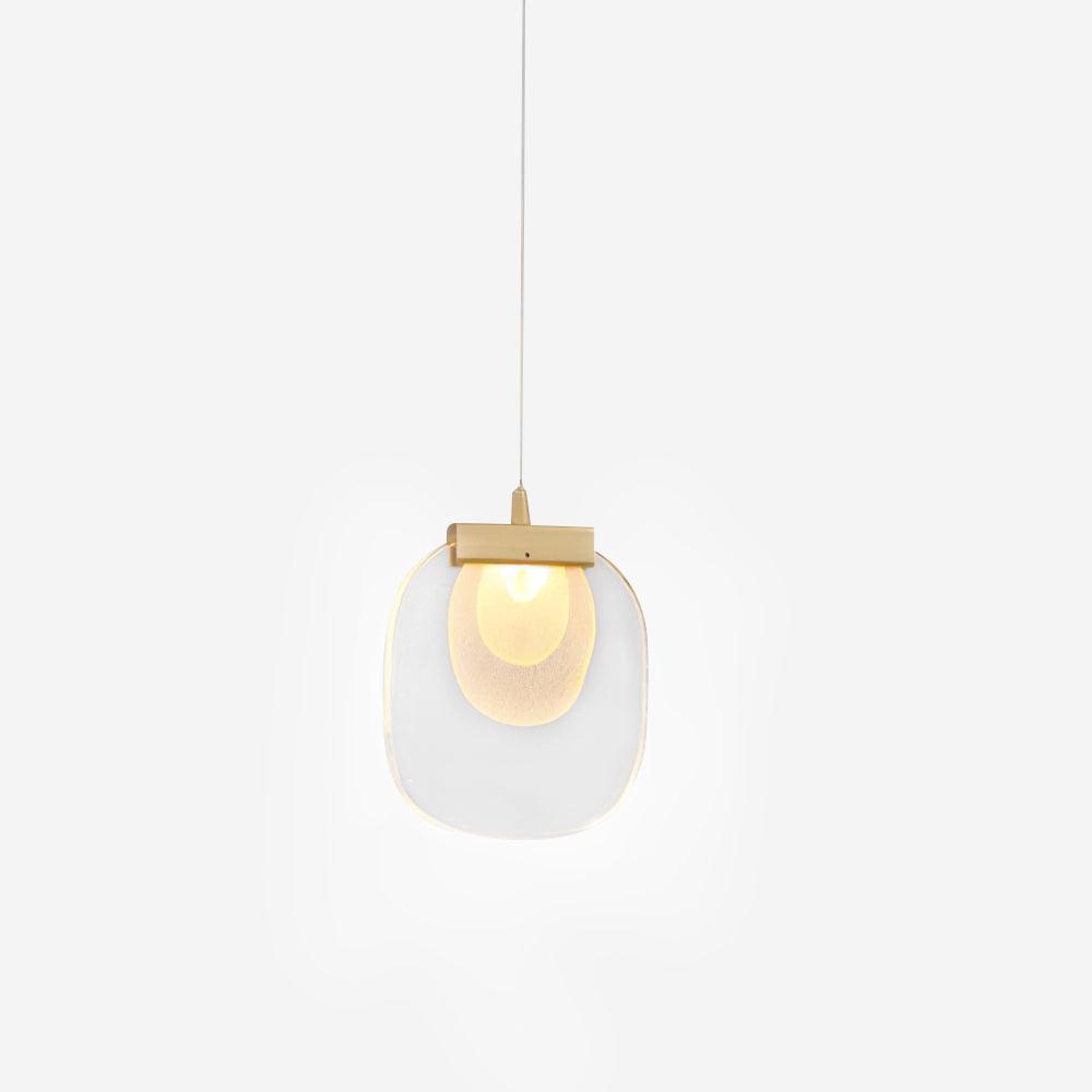 Avesia Minimalist Glass Pendant Light Staircase-Neutral Decor