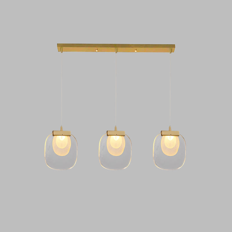Avesia Minimalist Glass Pendant Light Staircase-Neutral Decor