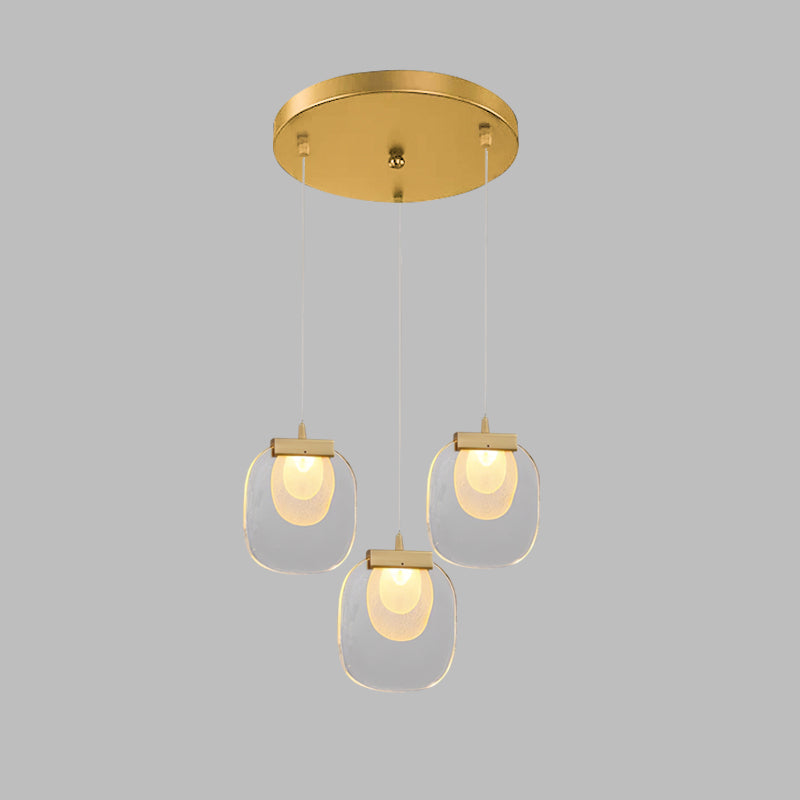 Avesia Minimalist Glass Pendant Light Staircase-Neutral Decor