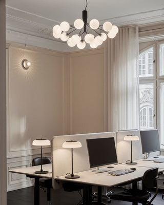 Lustra Suspension en Verre Globe Cluster Laiton