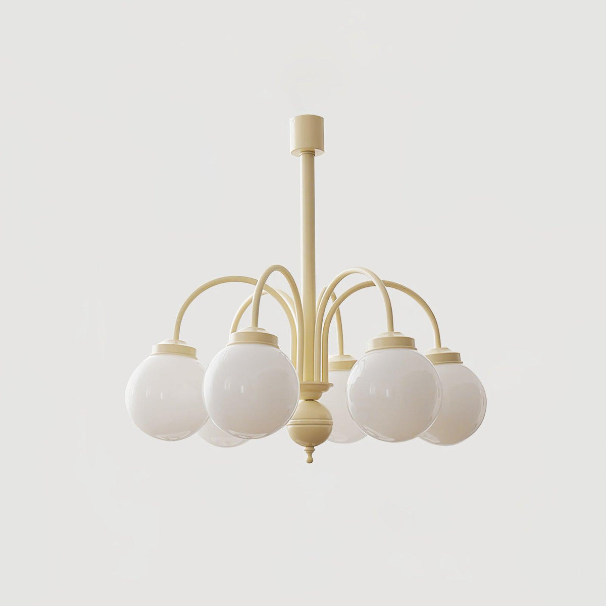 Toreira Lustre Sphères en Verre Crème